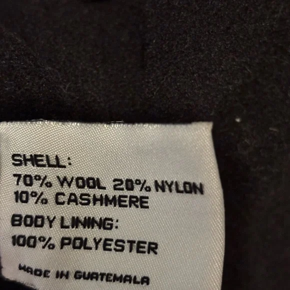 Larry Levine long Walking Coat, Black, Size 6 - Picture 6 of 6